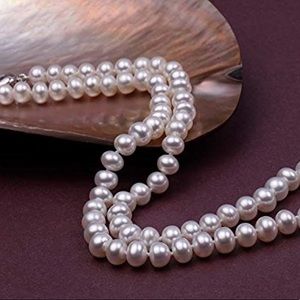 8-8.5MM White Freshwater Pearl Necklace